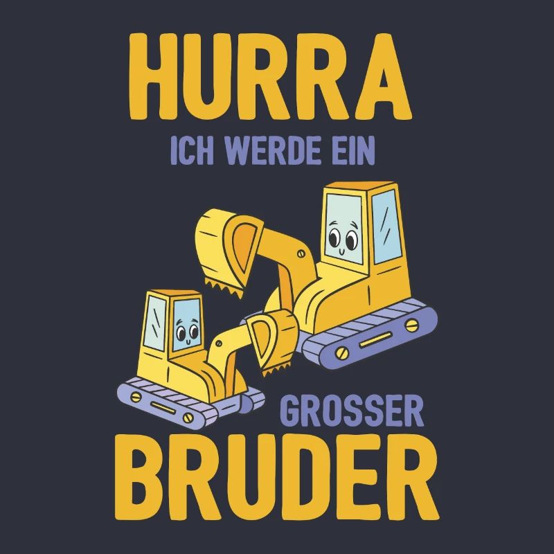 Werdender Bruder Geschenk Ich werde Bruder Bagger