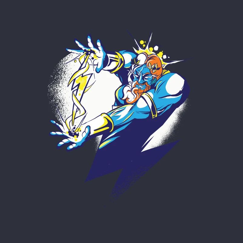Zeus divinité motif éclair