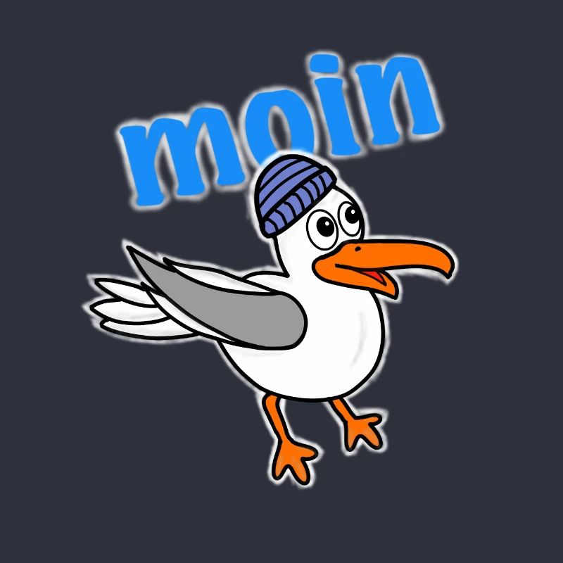 Möwe sagt moin
