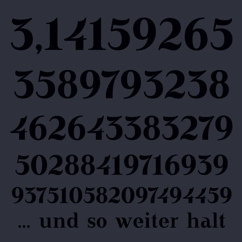 Pi Number Circle Number Math Gift Idea Funny Funny