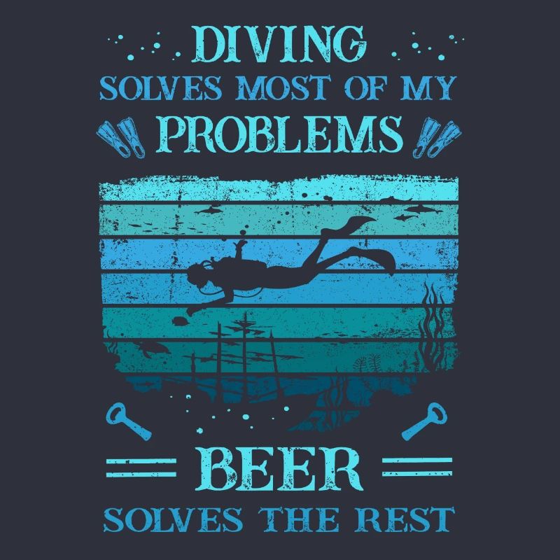 Diver -Scuba - Diving Solves Most Of My Problems