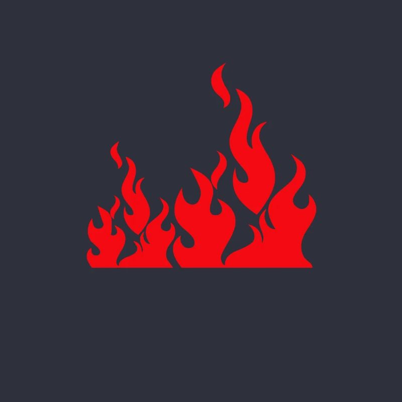 Flammen lodernd beeindruckend