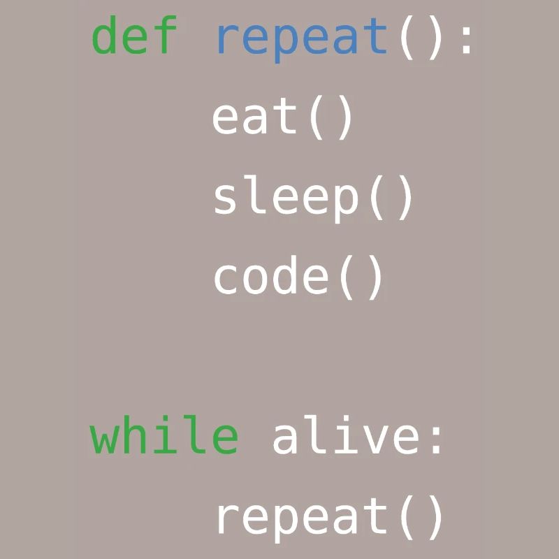 Eat sleep code repeat