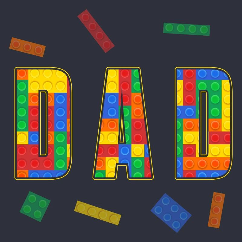 Dad Parent Brick Master Builder Blocs de construction