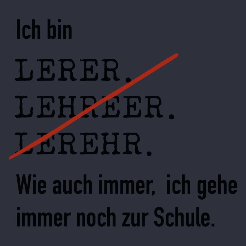 Ich bin Lehrer