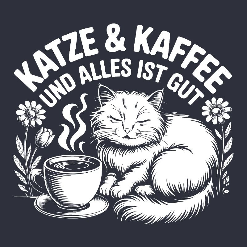 Katze und Kaffee und alles wird gut
