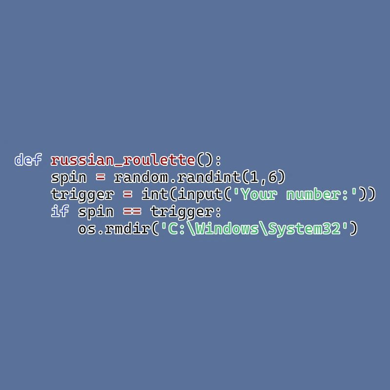 Python Russian Roulette