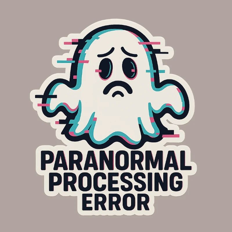 Paranormal Processing Error - Glitchy Ghost