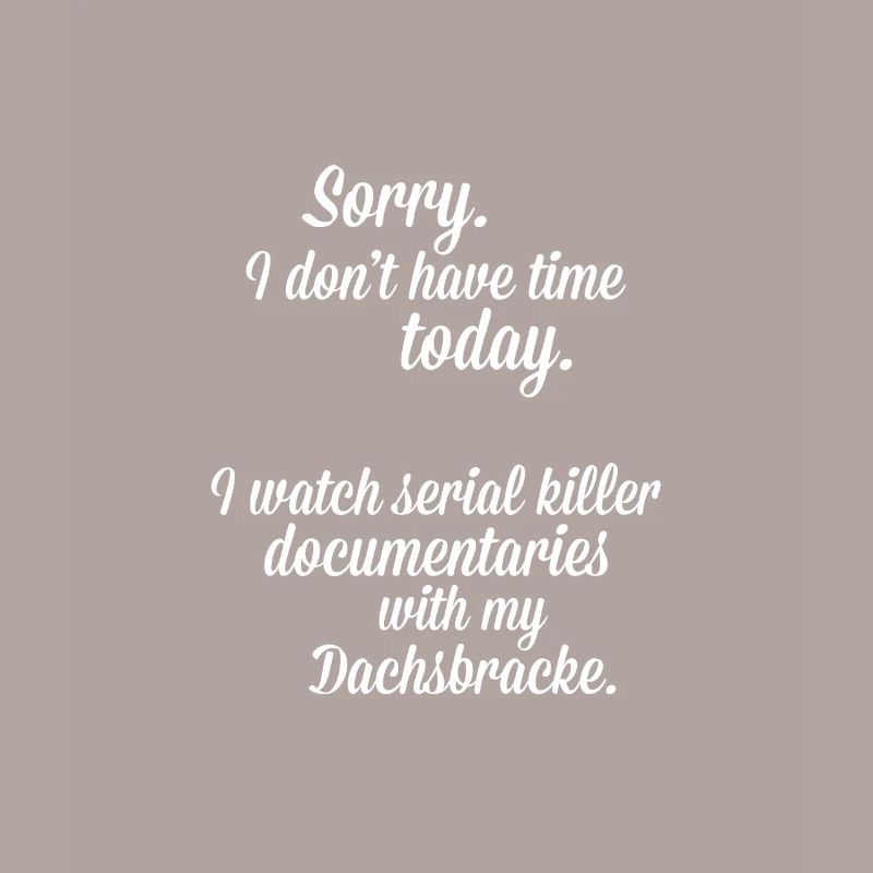 Je regarde des documentaires avec mon Dachsbracke