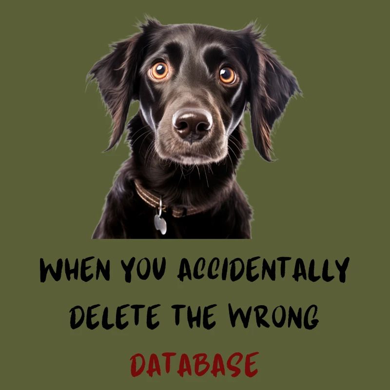When you accidentally delete the wrong database