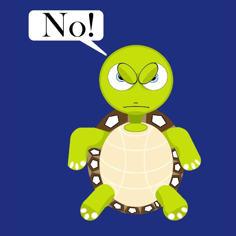 Statement No Schildkröte, Nein Fun Comic, No
