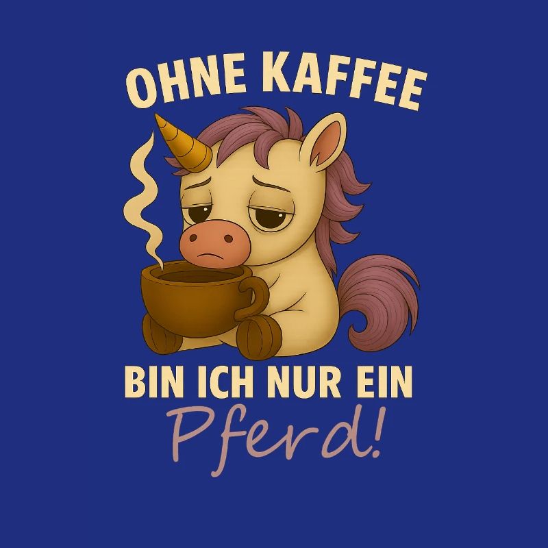 Ohne Kaffee bin ich nur ein Pferd