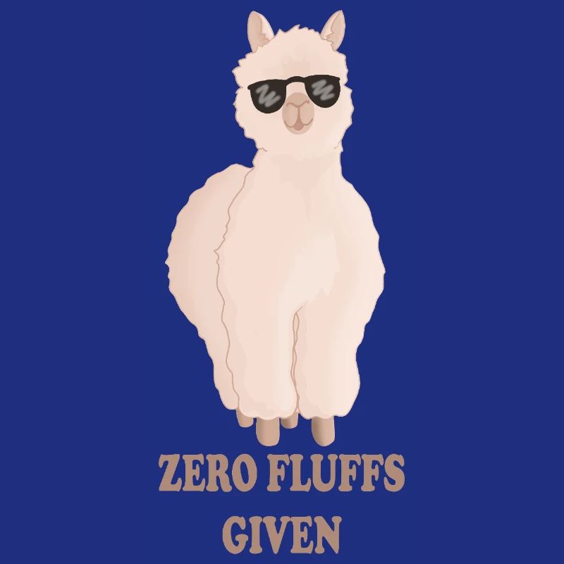 Zero Fluffs Given – Fluffiges Alpaka mit Sonnenbri