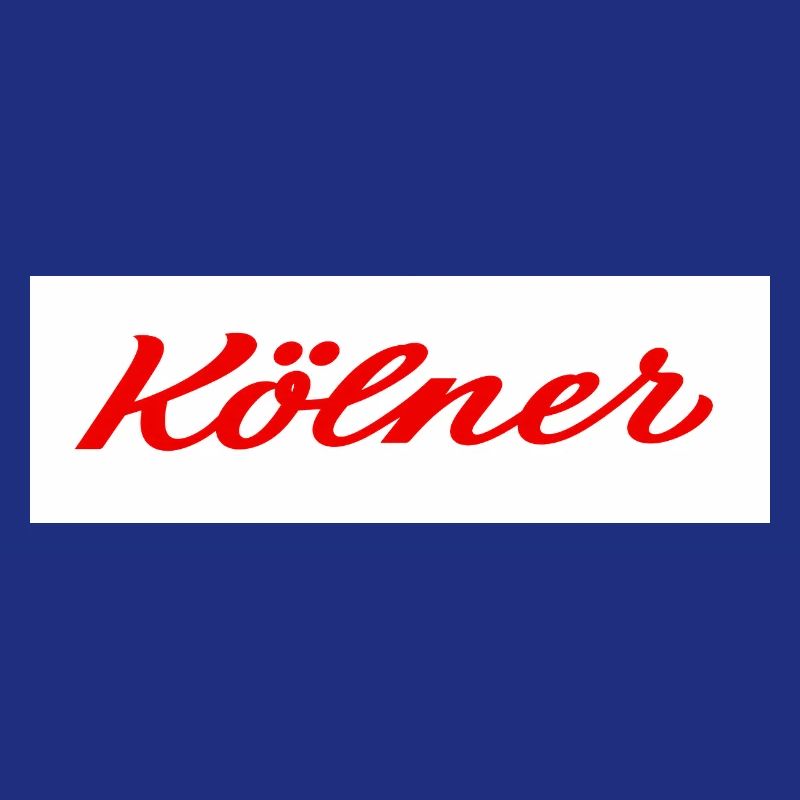 Kölner Roter Script-Logo Print