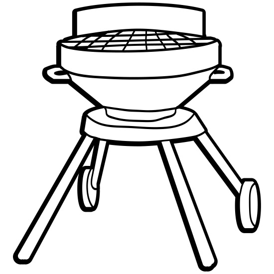 cocinar cómic de dibujos animados comida camping hambre barbacoa parrilla'  Sudadera con capucha premium hombre | Spreadshirt