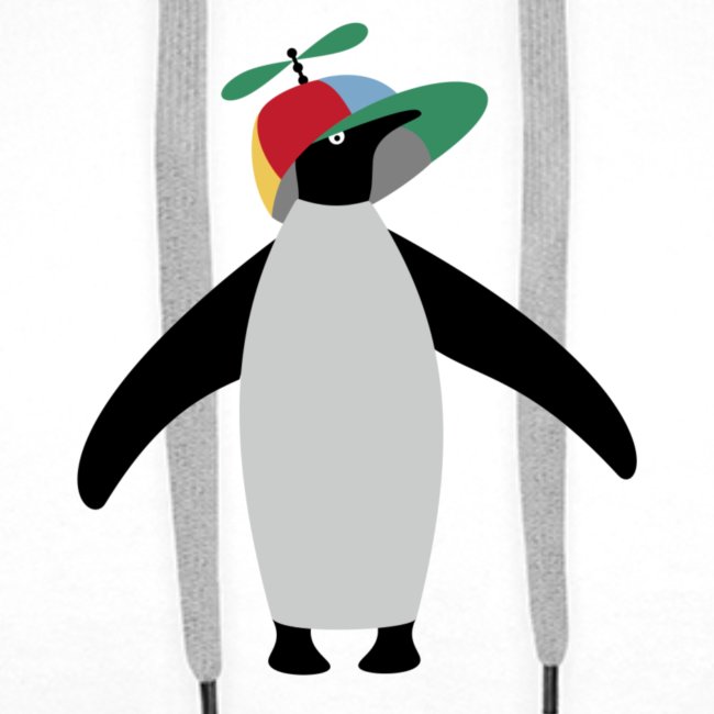 Pinguin will fliegen Propellermütze