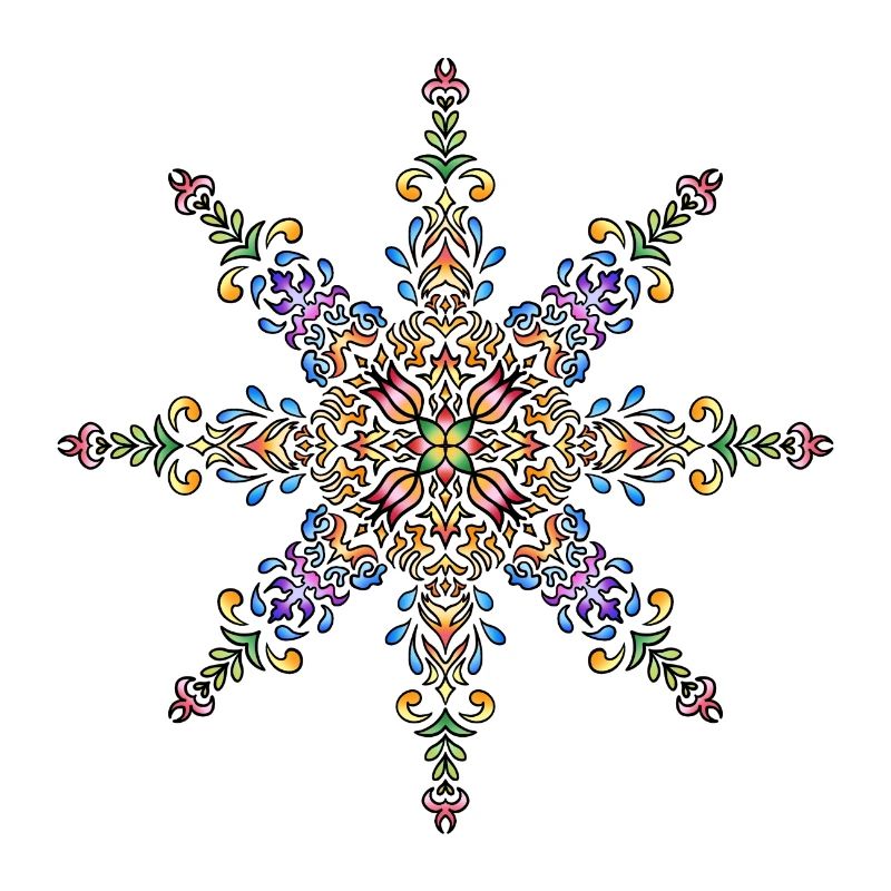 Mandala | Bunt | Leben | Geschenkidee