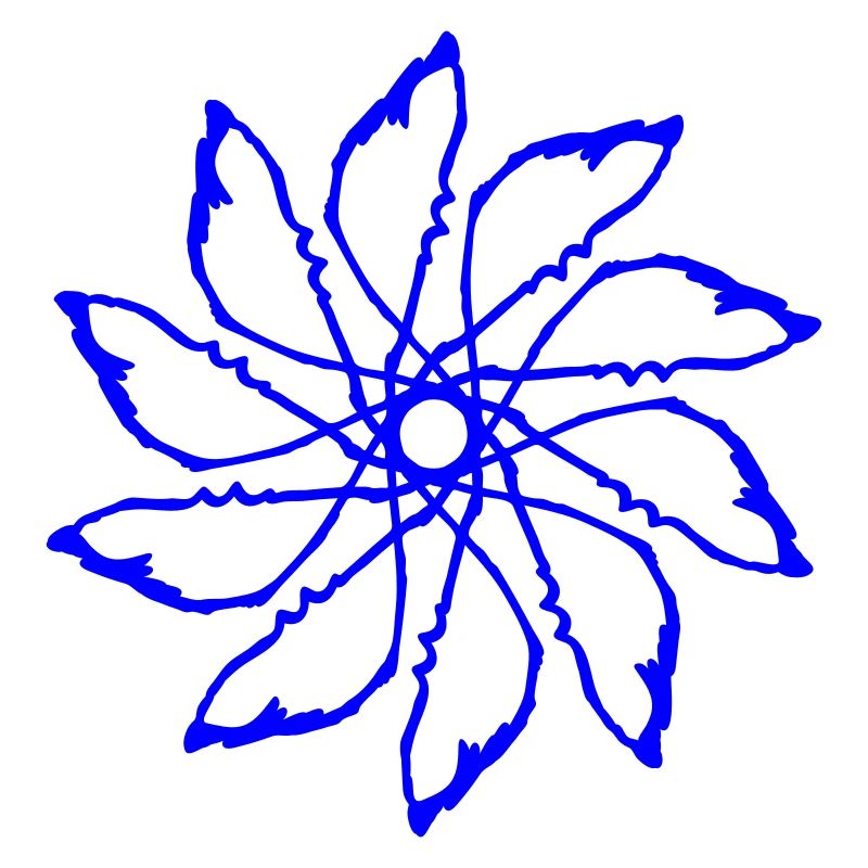 Random patterns circled Vectorgraphic
