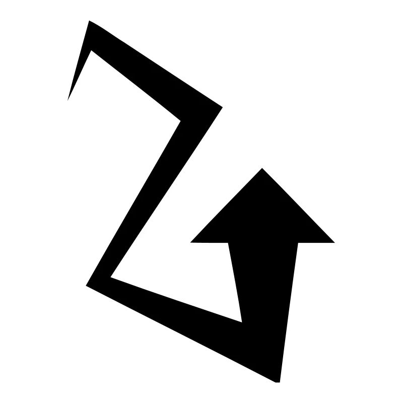Zig Zag Pfeil