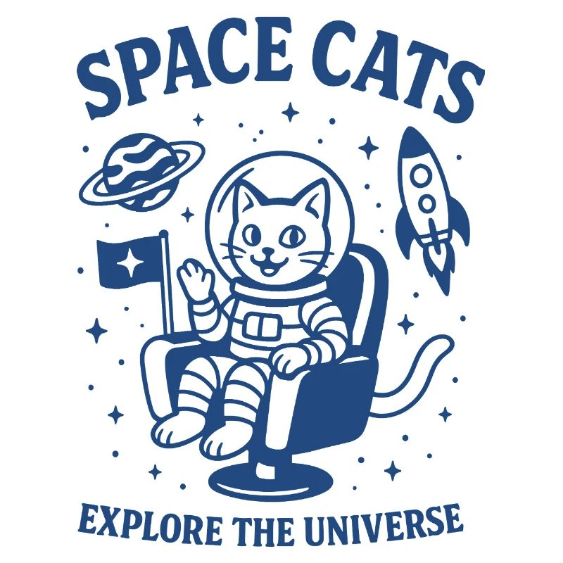 Chats de l’espace - Chats dans le design de l’espace