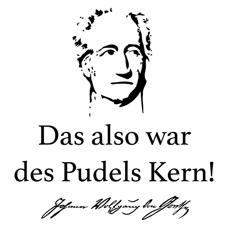 Goethe: Das also war des Pudels Kern!