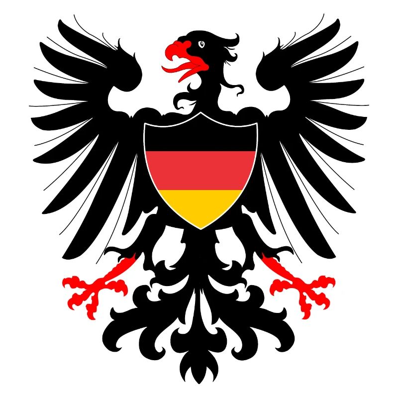 German Eagle with shield German flag