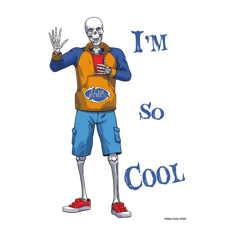 Cooler Knochenjunge
