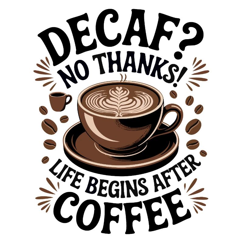 Decaf? No Thanks! Life begins after coffee