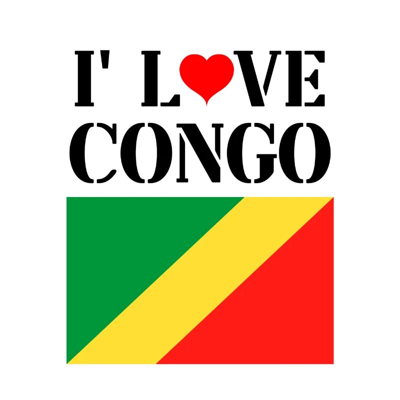 i love congo black text