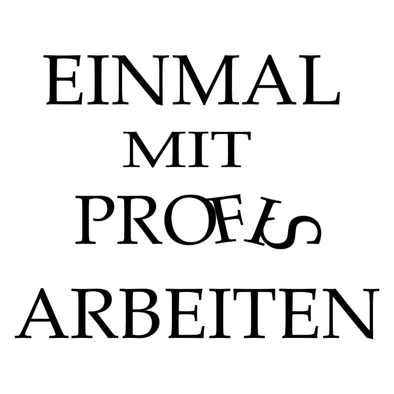 Einmal mit Profis arbeiten.