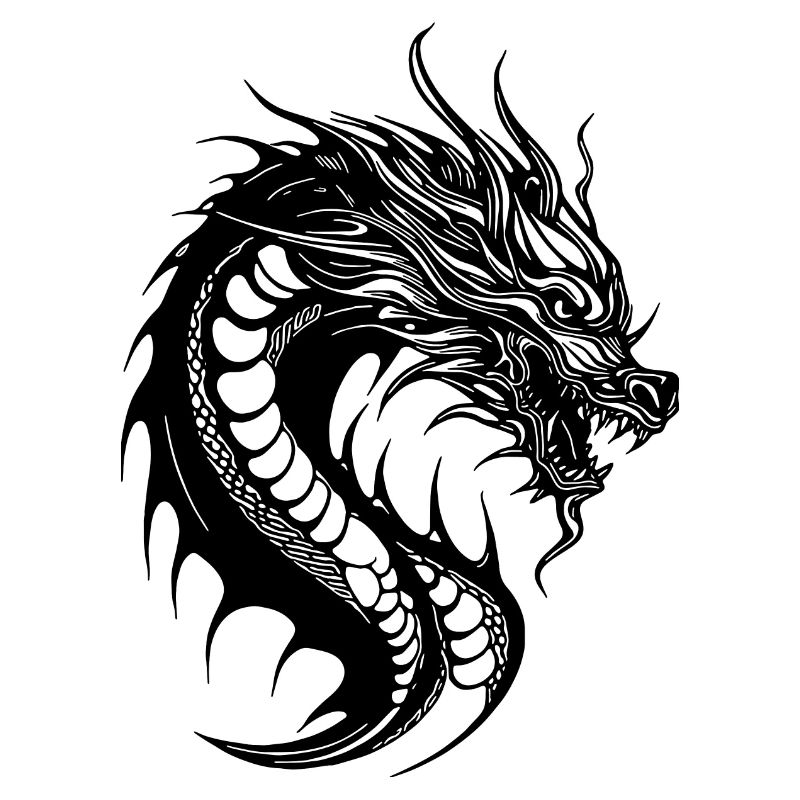 Vintager Schlangen Drache