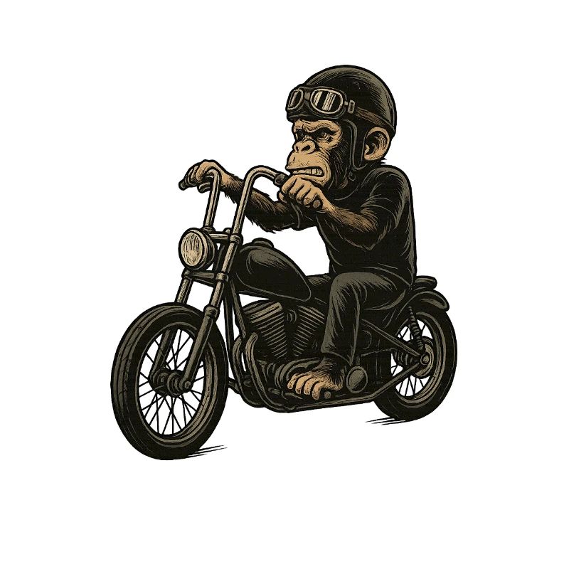 Biker-Affe