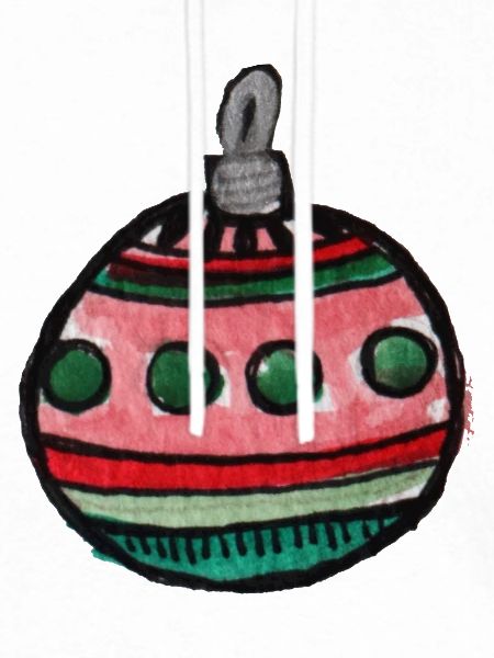 Pastellstreifen-Ornament