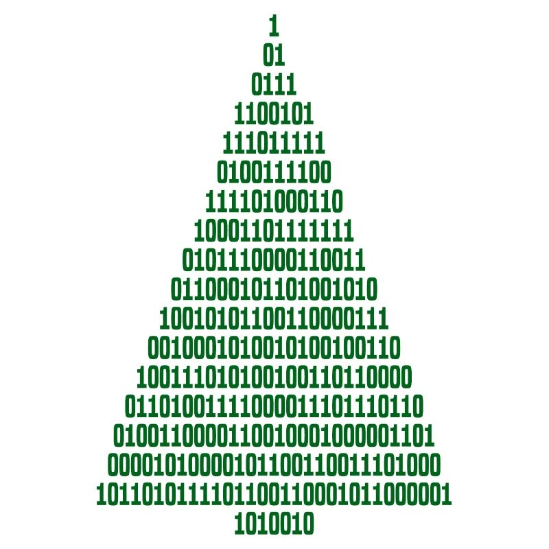 Noël Sapin de Noël Code binaire Informaticien