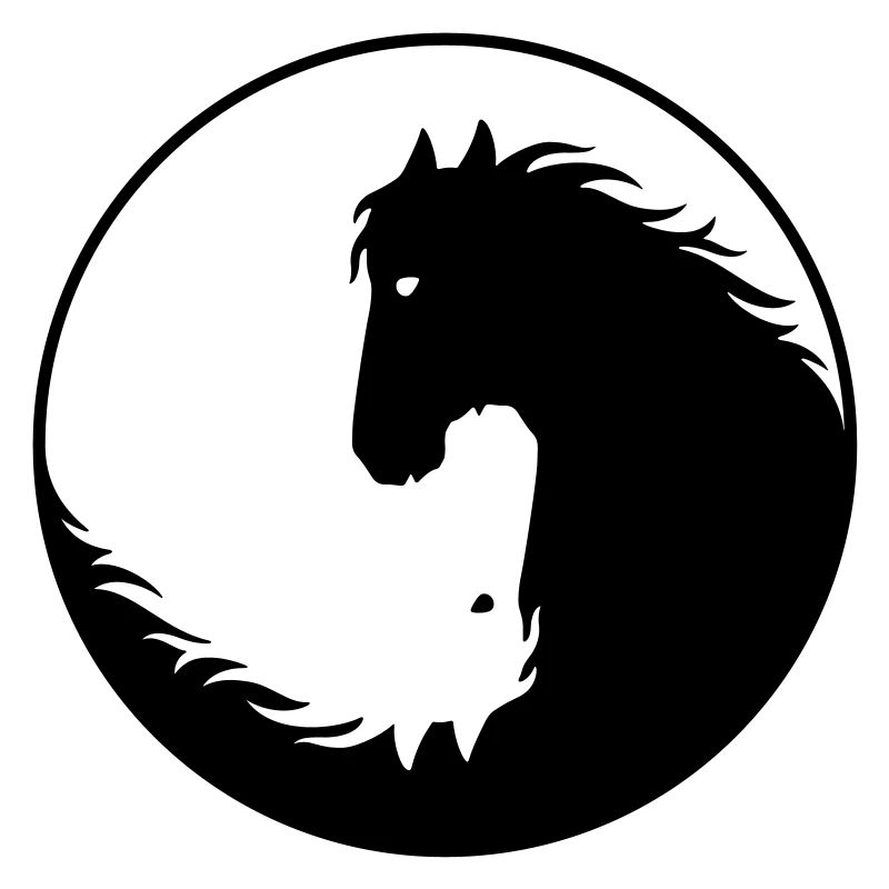 Pferde Yin Yang