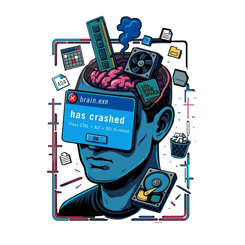 Brainexe has crashed – ILLUSTRATION