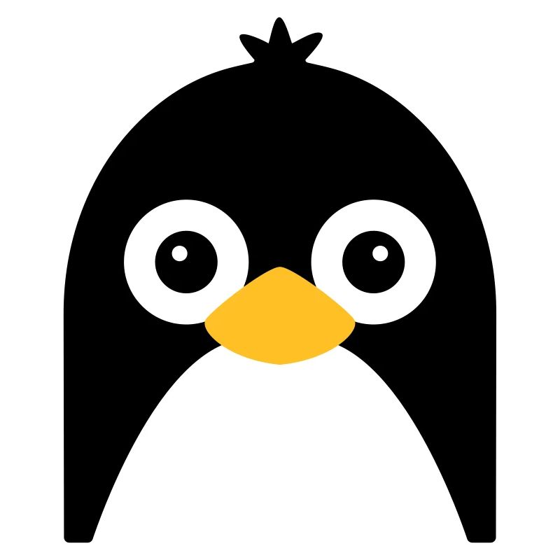 Visage de pingouin mignon