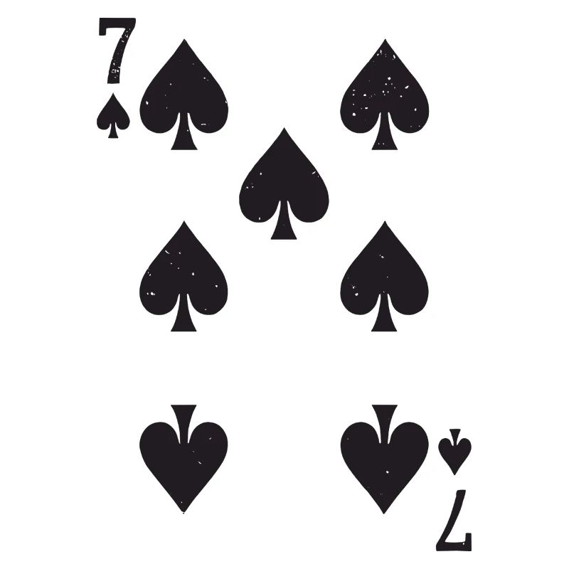Seven Spades Hearts Pattern Spades
