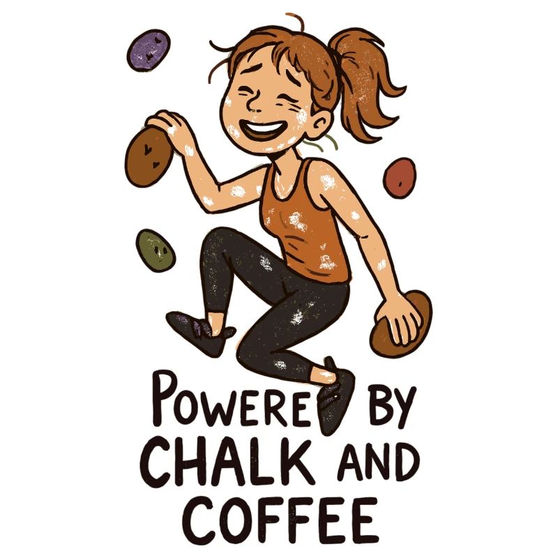 Bouldering, Chalk & Coffee: Tired Climber Comic