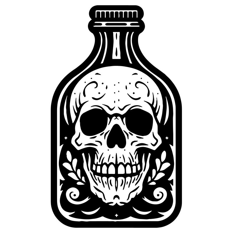 Mysterious Skull Bottle
