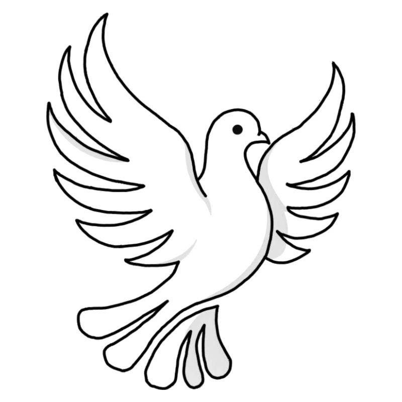 Conception simple en forme de pigeon