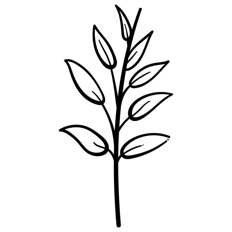 Abstrakte Botanisch Blume, Element