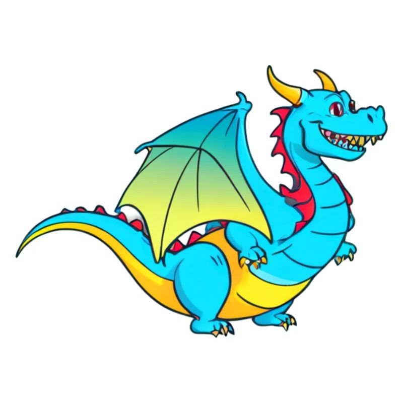 Fröhlicher Drache