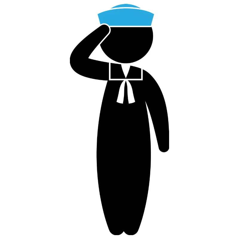 A sailor saluting