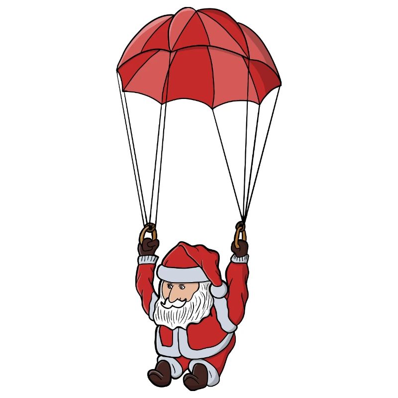 Parachutisme du Père Noël