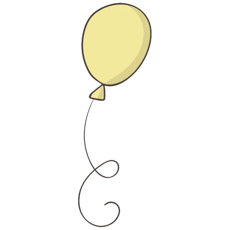 Gelber Luftballon