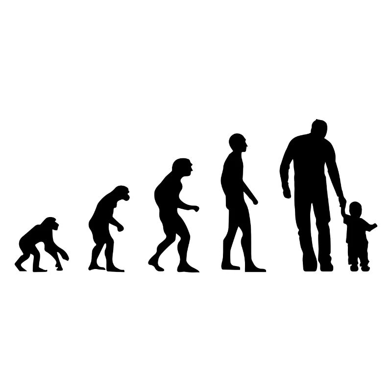 Vater Evolution Vaterschaft Sohn Tochter Geschenk