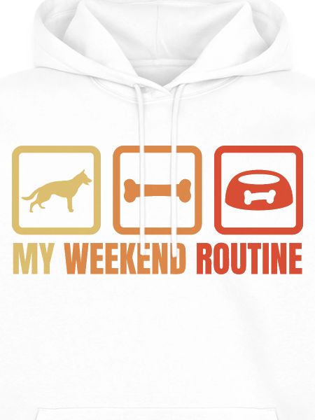 Schäferhund Wochenendroutine