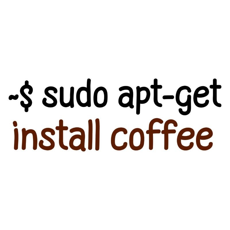 Kaffee Programmierer Tux Linux Coding Spruch