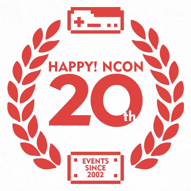 ncon 20th logo red